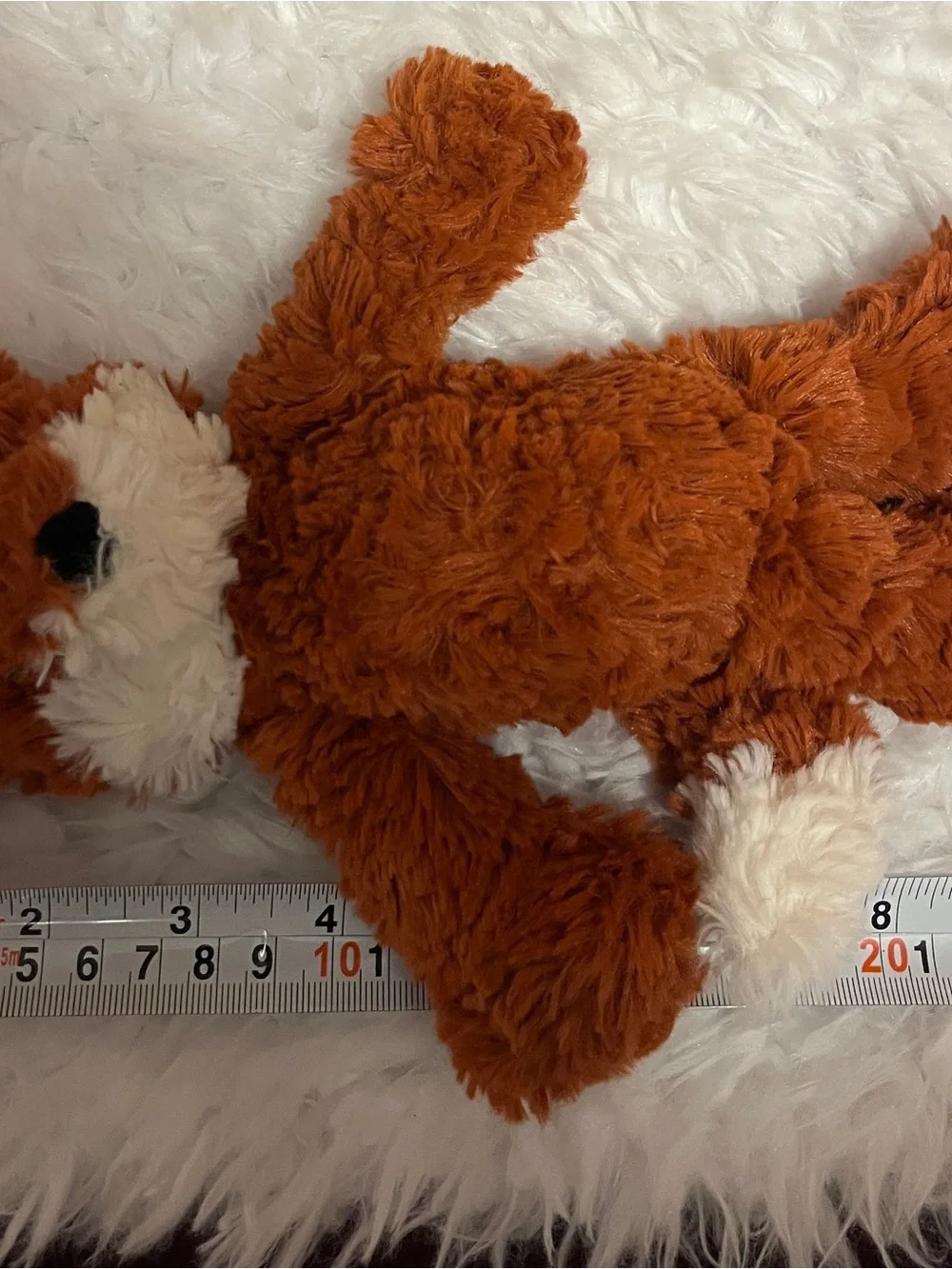 Jellycat Rust Orange Fox Plush with Cream Face Mumble